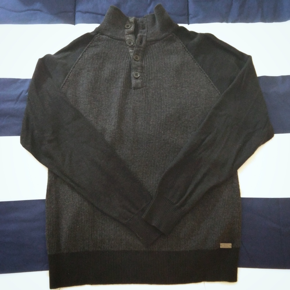 Buckle Sweater Dark Grey Size Medium